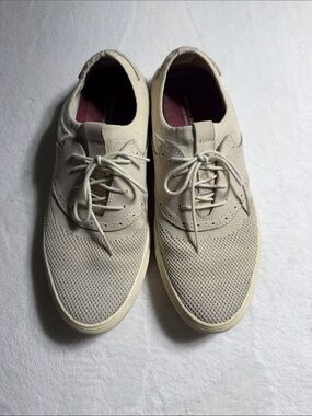 Mark Nason Casual Brentwood Lace-Up Sneakers in Beige